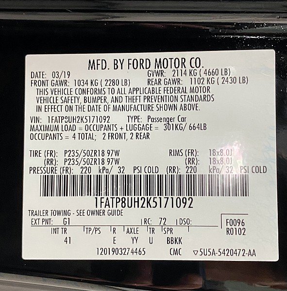Used 2019 Ford Mustang Premium image 26