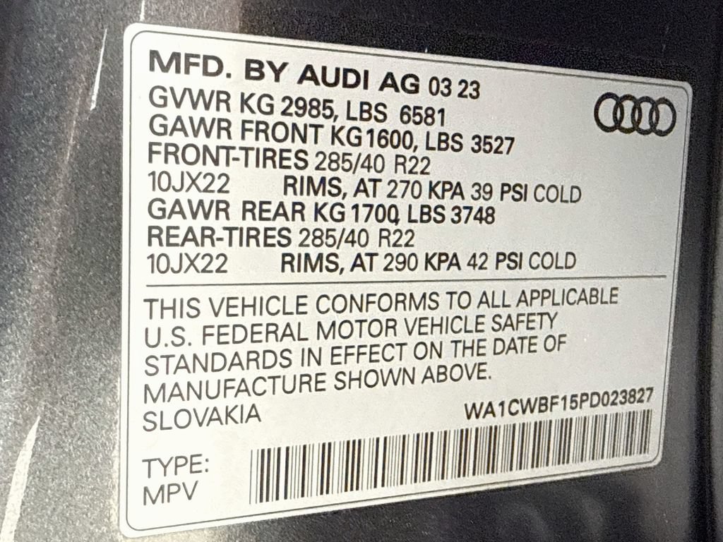 Used 2023 Audi SQ8 Prestige AWD/4WD image 30