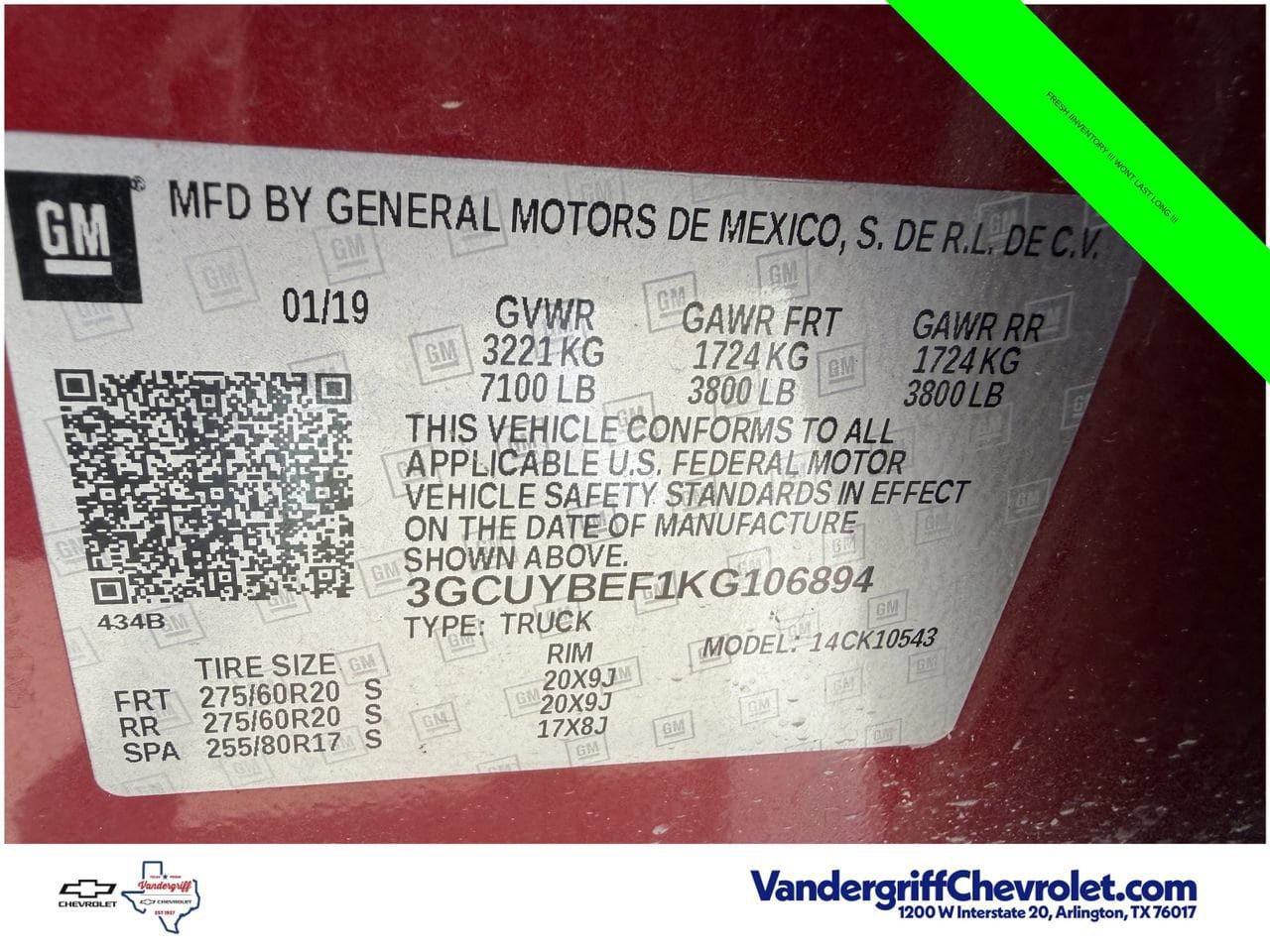 Used 2019 Chevrolet Silverado 1500 Custom w/ Custom Value Package AWD/4WD image 28