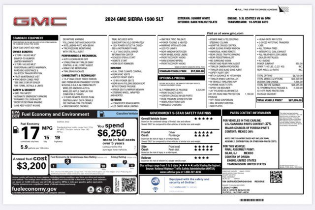 Used 2024 GMC Sierra 1500 SLT w/ SLT Premium Plus Package image 33