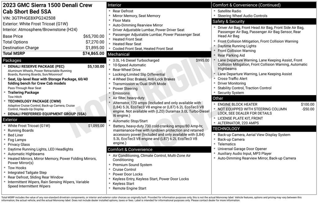 Used 2023 GMC Sierra 1500 Denali w/ Denali Reserve Package image 7