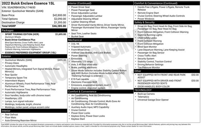 Used 2022 Buick Enclave Essence w/ Sport Touring Edition image 4