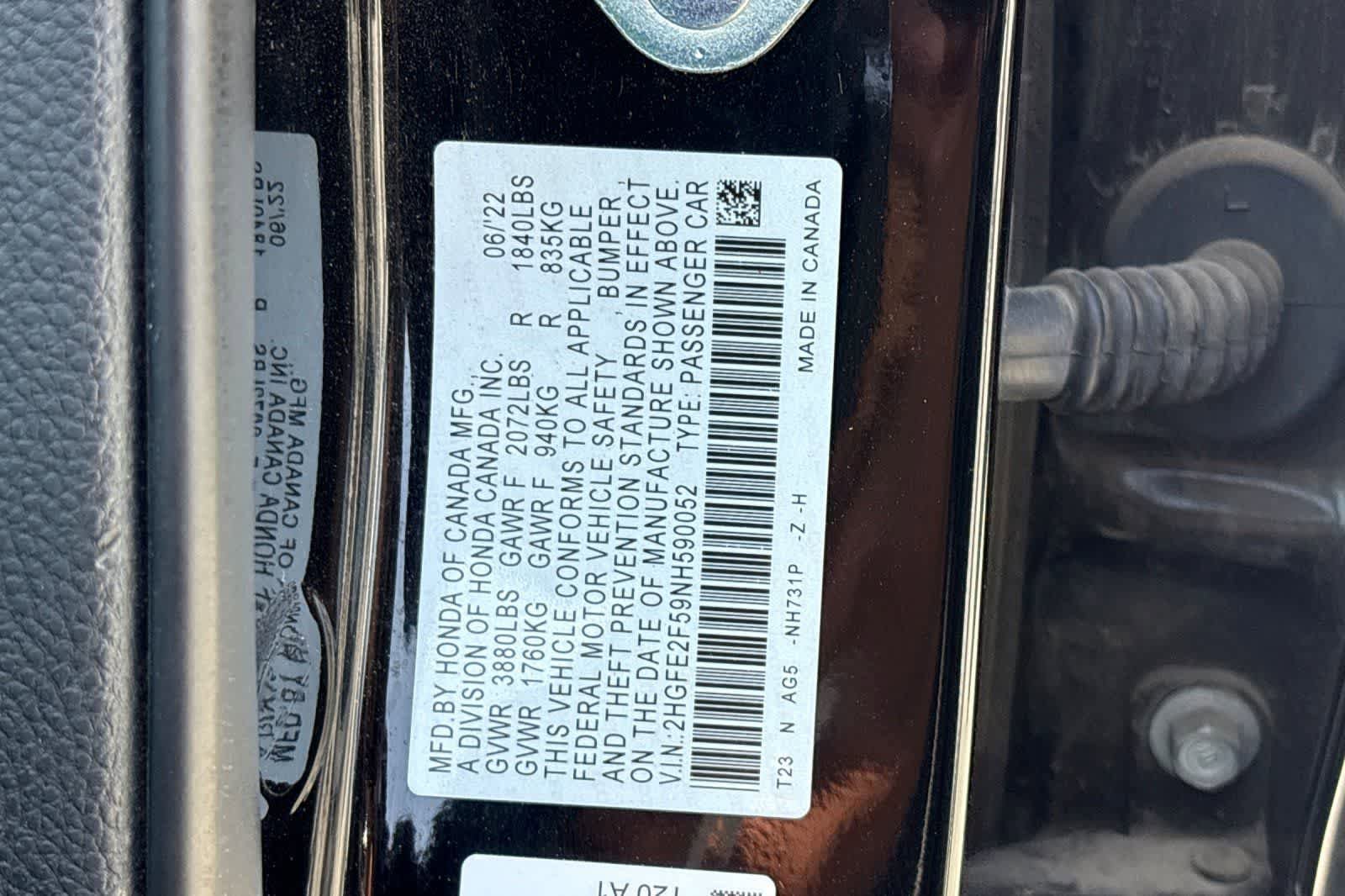 Used 2022 Honda Civic Sport image 28