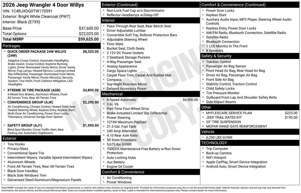 New 2026 Jeep Wrangler Willys image 2