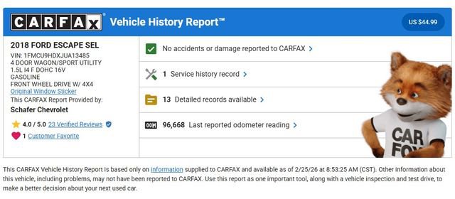 Used 2018 Ford Escape SEL image 4