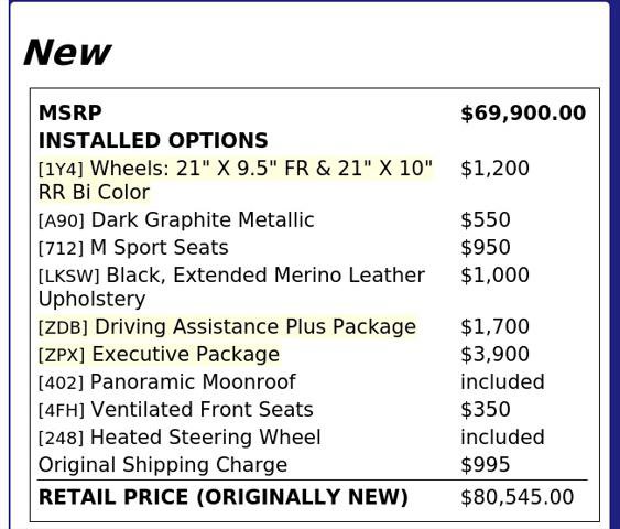 Used 2021 BMW X3 M w/ Executive Package AWD/4WD image 4
