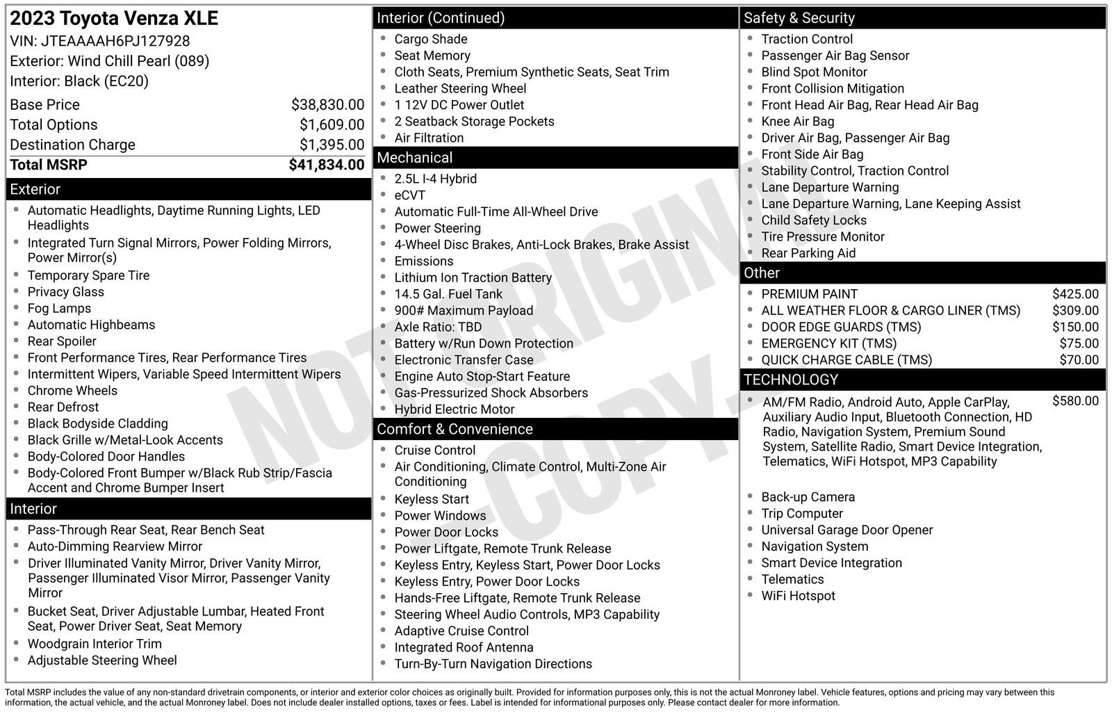 Used 2023 Toyota Venza XLE AWD/4WD image 77