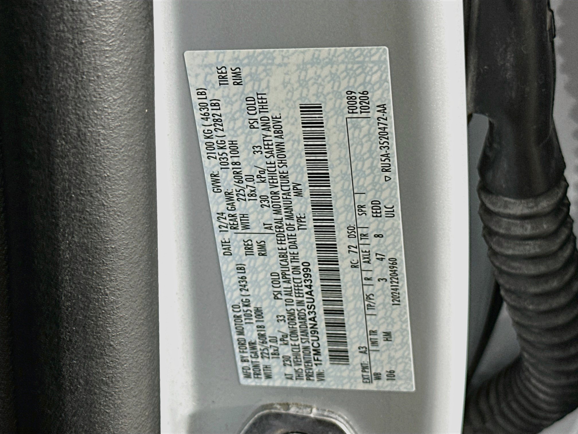 Used 2025 Ford Escape ST-Line Select AWD/4WD image 12