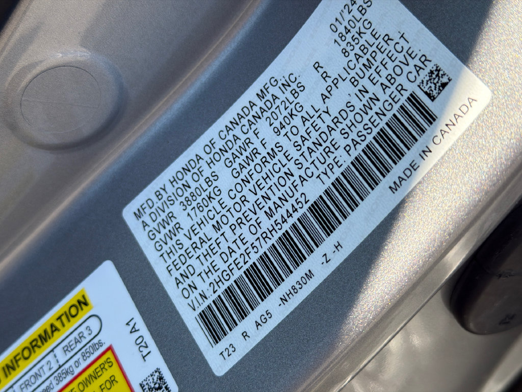 Used 2024 Honda Civic Sport image 12