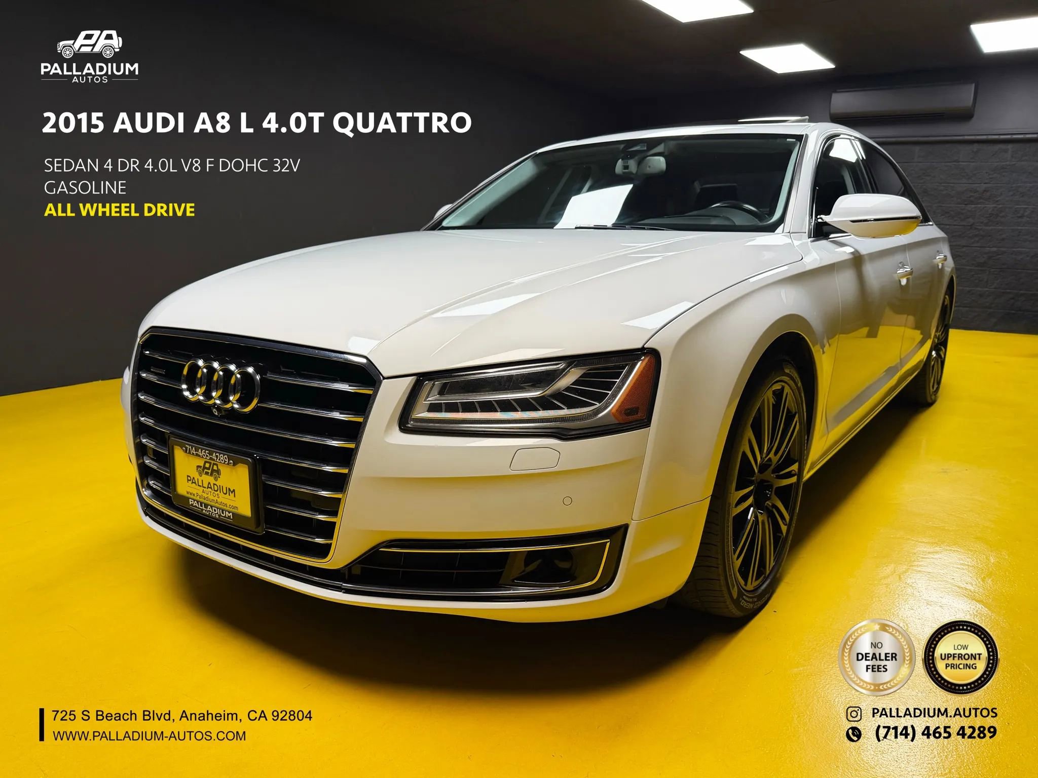 Used 2015 Audi A8 L 4.0T w/ Premium Package image 1