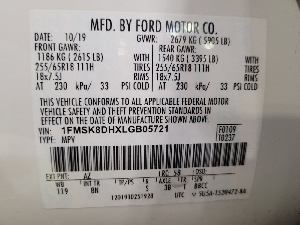 Used 2020 Ford Explorer XLT w/ Comfort Package image 33