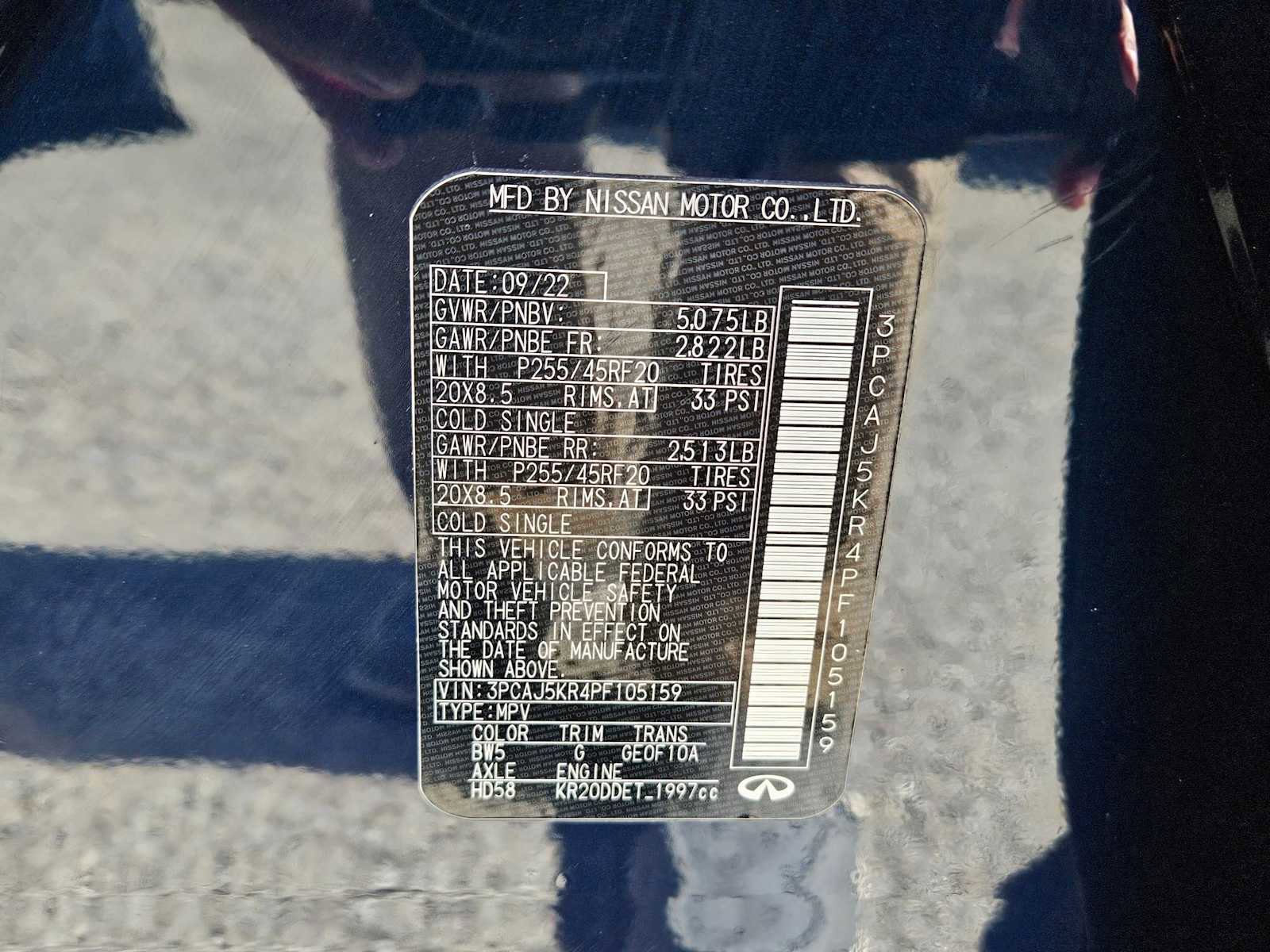 Used 2023 INFINITI QX55 Essential image 28