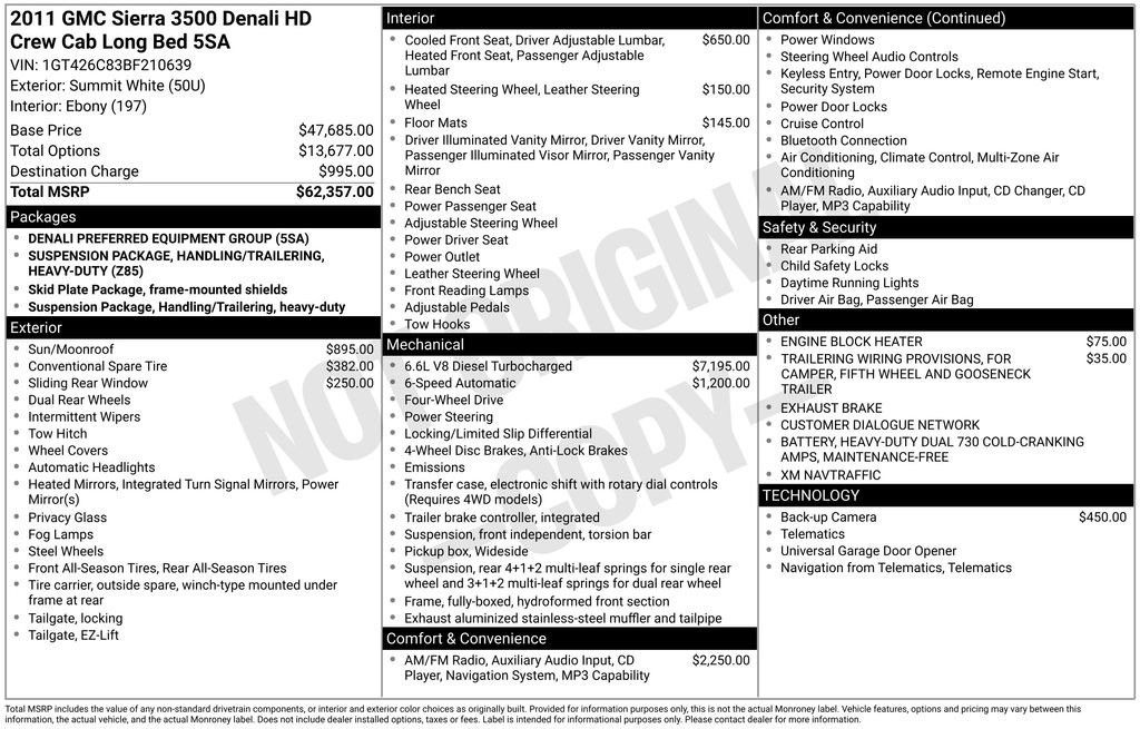 Used 2011 GMC Sierra 3500 Denali image 10