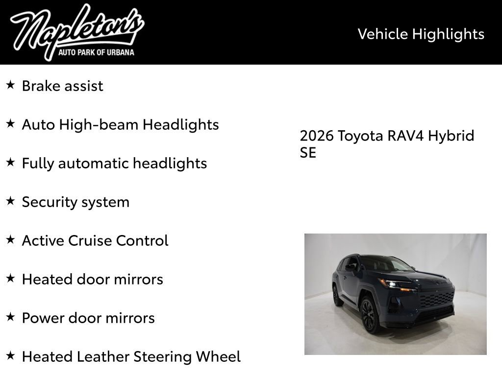 New 2026 Toyota RAV4 SE AWD/4WD image 16