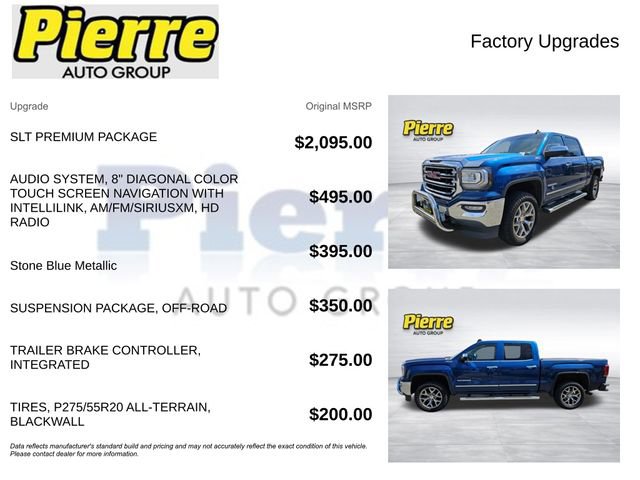 Used 2017 GMC Sierra 1500 SLT w/ SLT Premium Package AWD/4WD image 12