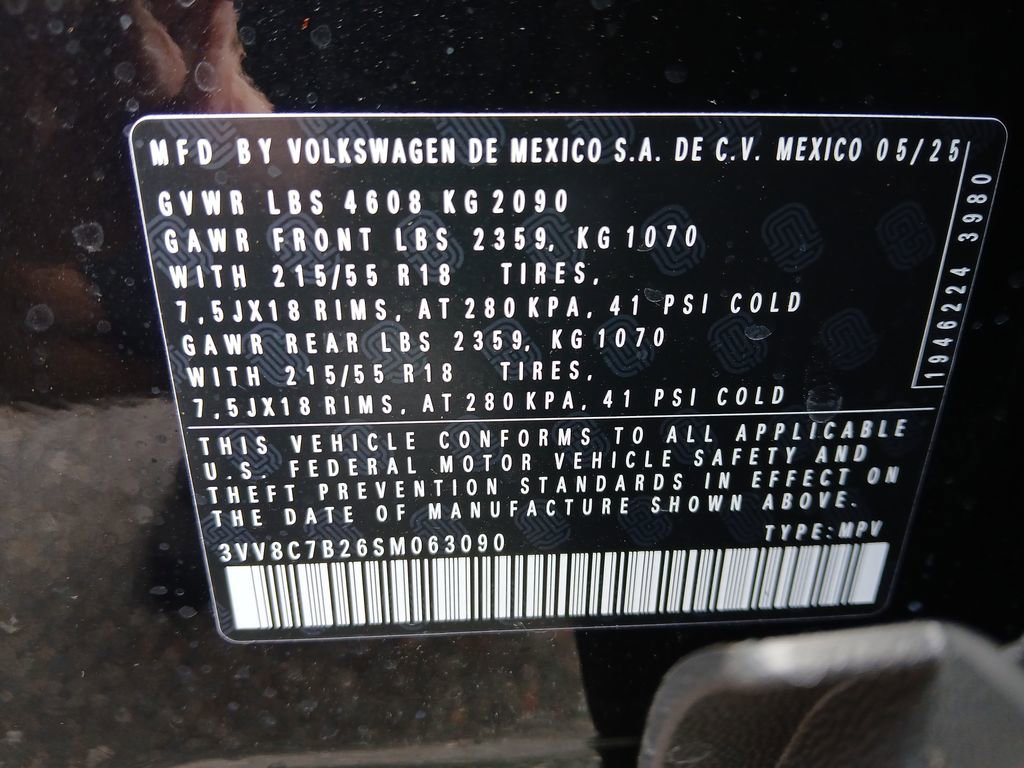 New 2025 Volkswagen Taos S image 28