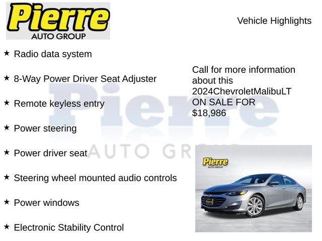 Used 2024 Chevrolet Malibu LT w/ LPO, Floor Liner Package image 14