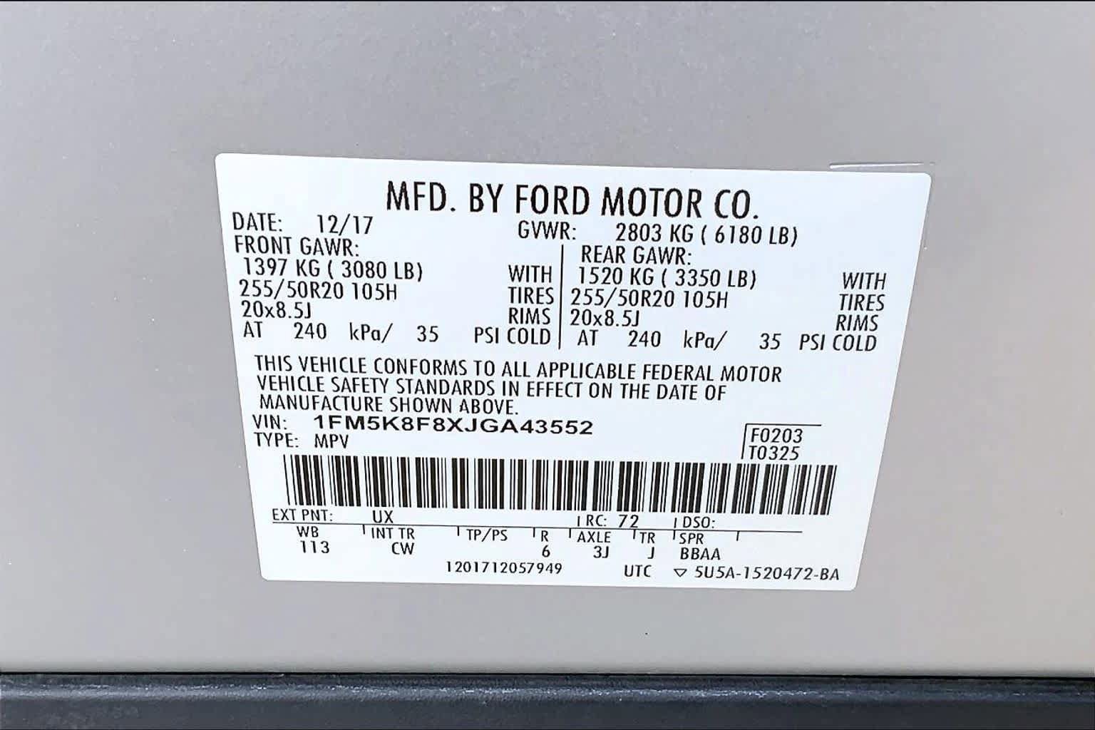 Used 2018 Ford Explorer Limited AWD/4WD image 33