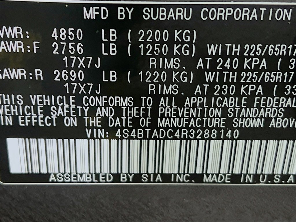 Certified 2024 Subaru Outback Premium image 29