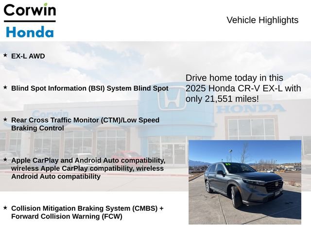 Used 2025 Honda CR-V EX-L image 6
