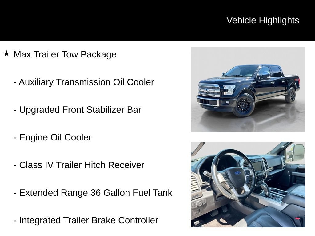 Used 2017 Ford F150 Platinum w/ Equipment Group 701A Luxury AWD/4WD image 6