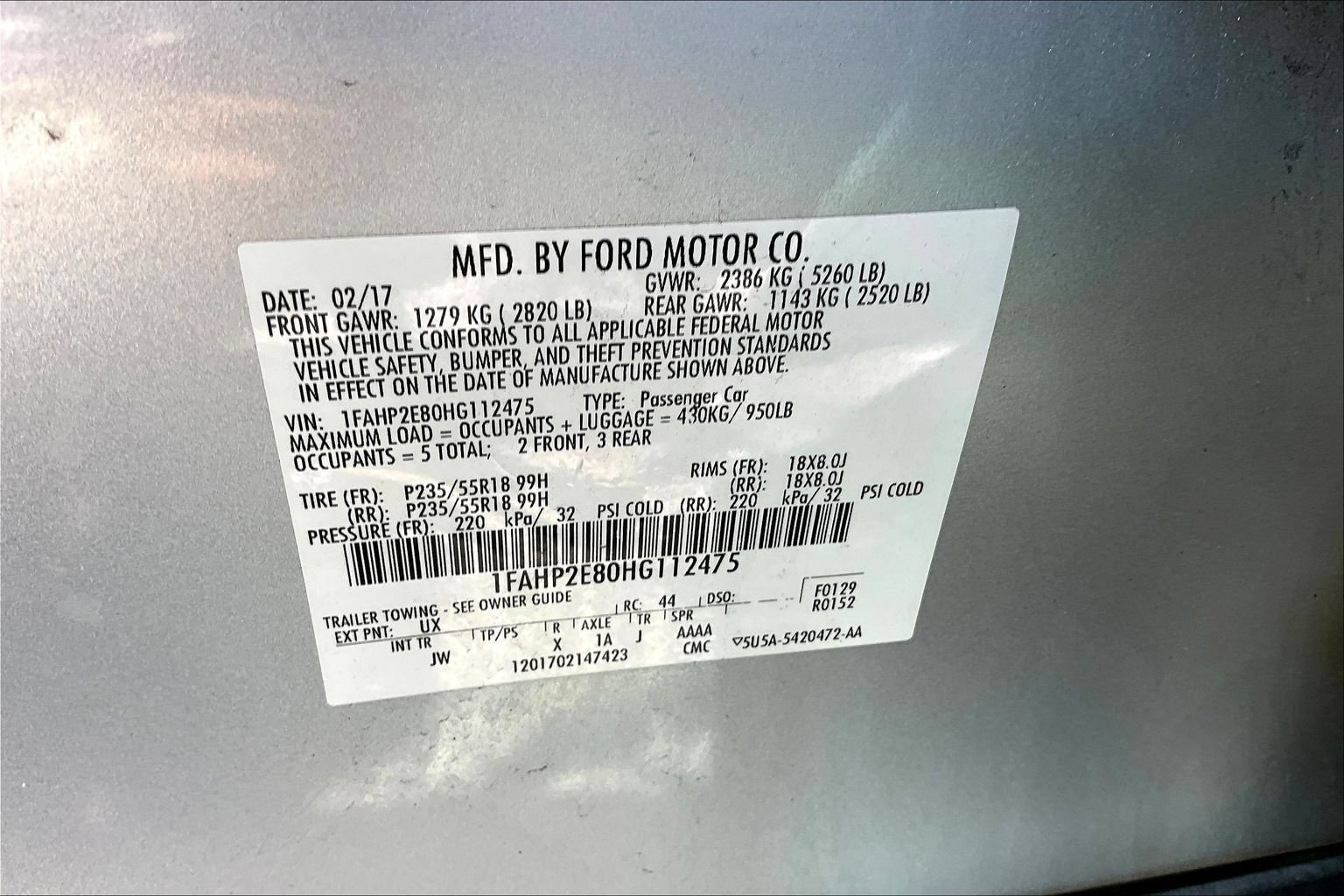 Used 2017 Ford Taurus SEL w/ Equipment Group 201A FWD image 16