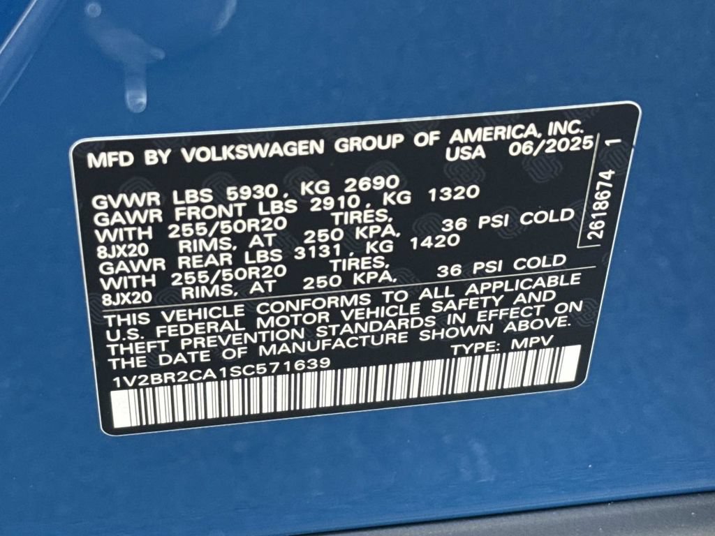 Certified 2025 Volkswagen Atlas SEL AWD/4WD image 26