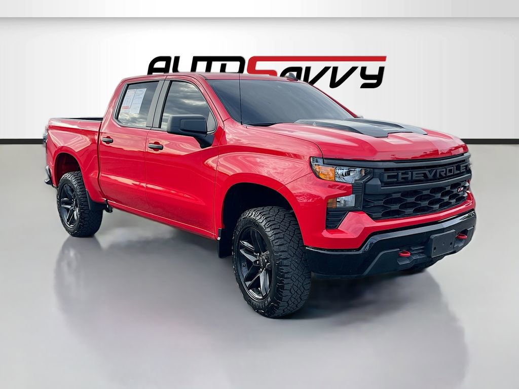 Used 2024 Chevrolet Silverado 1500 Custom Trail Boss w/ LPO, Dark Essentials Package AWD/4WD image 1