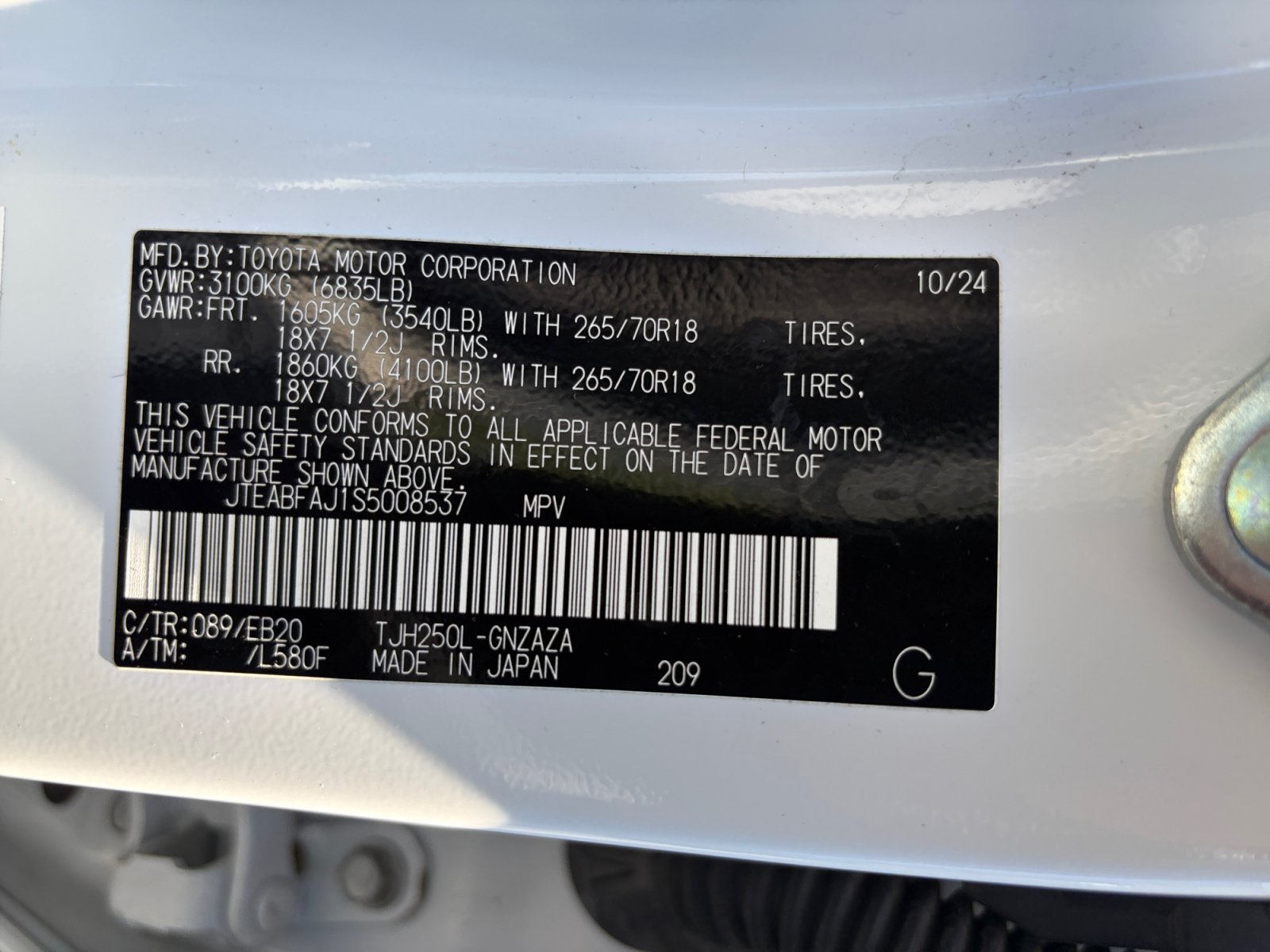 Certified 2025 Toyota Land Cruiser AWD/4WD image 32
