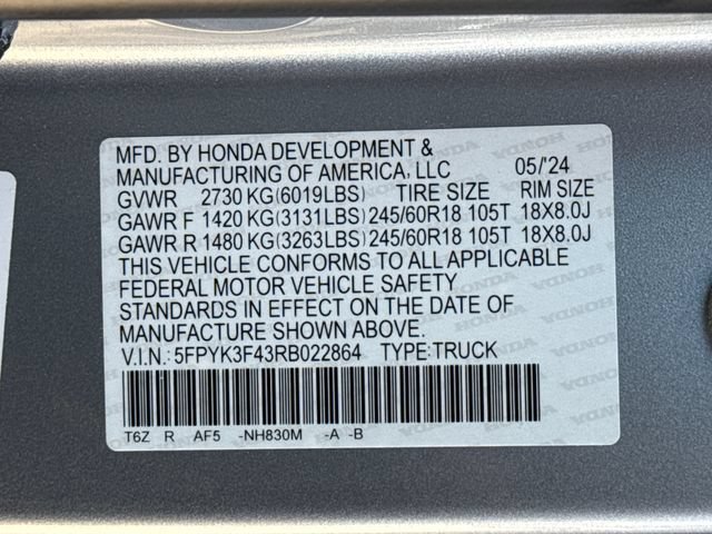 Used 2024 Honda Ridgeline RTL+ image 29