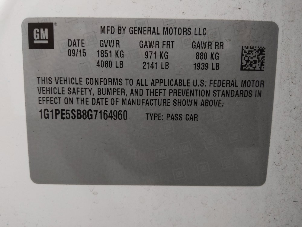 Used 2016 Chevrolet Cruze LT w/ Enhanced Safety Package FWD image 33