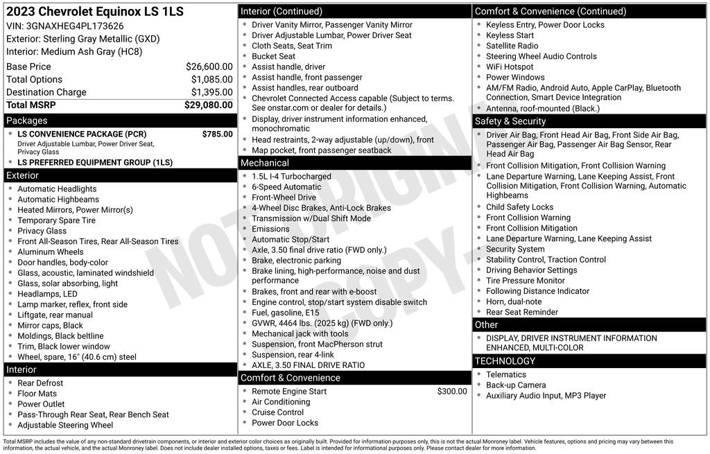 Used 2023 Chevrolet Equinox LS w/ LS Convenience Package image 4