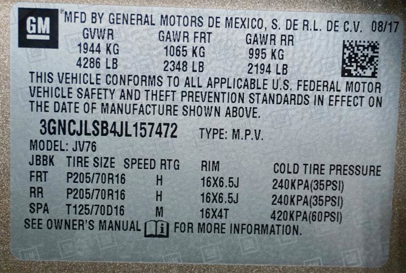 Used 2018 Chevrolet Trax LT w/ LT Convenience Package FWD image 40