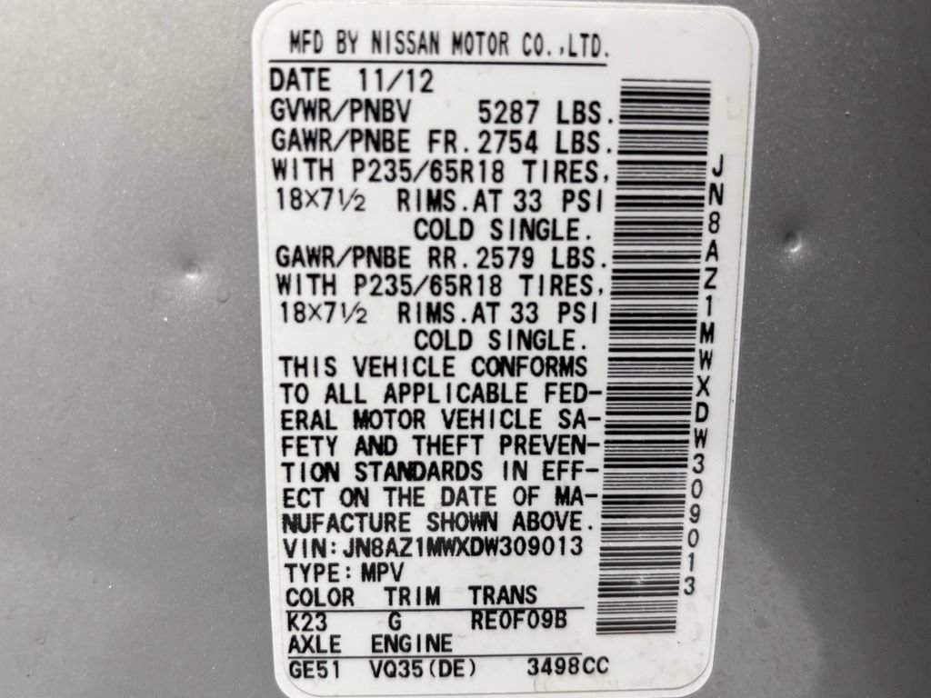Used 2013 Nissan Murano SL AWD/4WD image 11