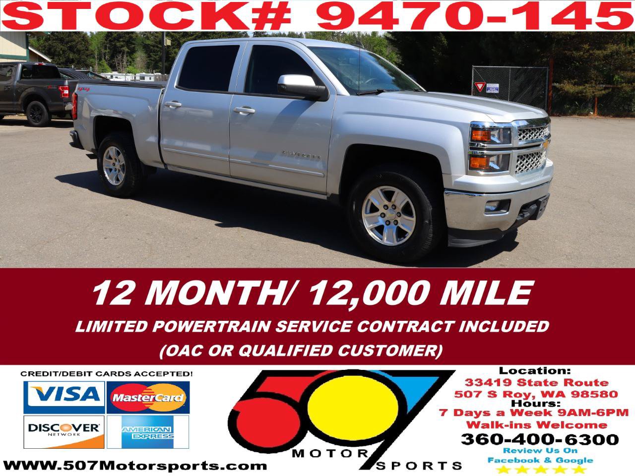 Used 2015 Chevrolet Silverado 1500 LT w/ All Star Edition AWD/4WD image 3