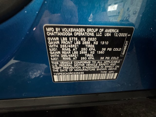 Used 2024 Volkswagen Atlas Cross Sport SEL Premium R-Line AWD/4WD image 30