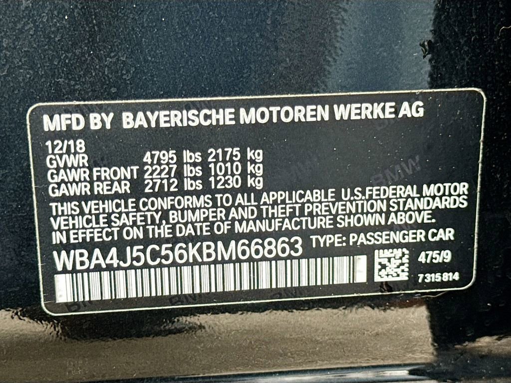 Used 2019 BMW 440i Gran Coupe w/ M Sport Package RWD image 43