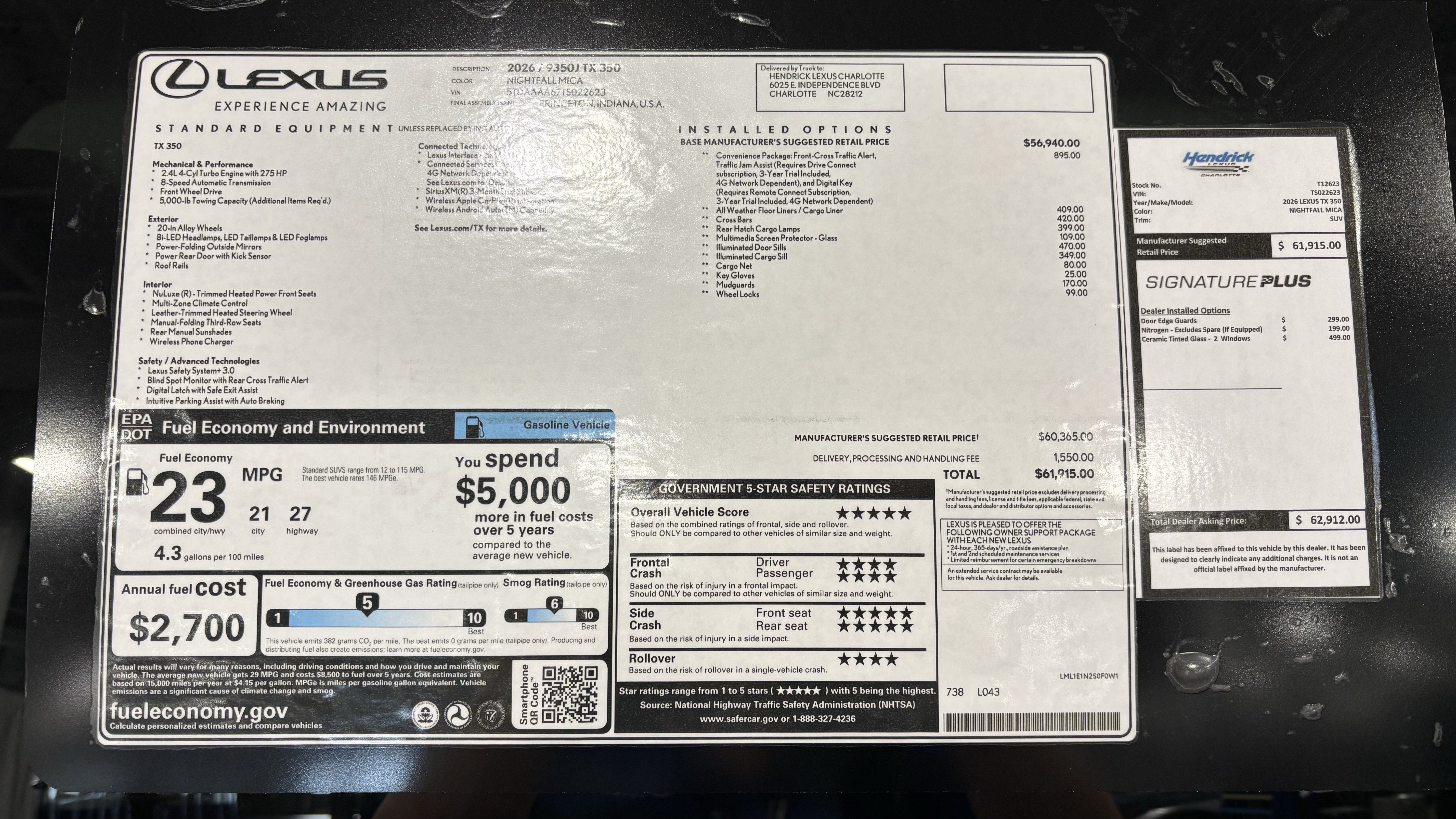 New 2026 Lexus TX 350 FWD w/ Convenience Package image 43