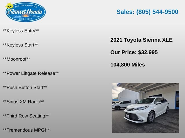 Used 2021 Toyota Sienna XLE w/ XLE Plus Package FWD image 7