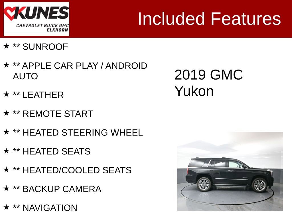 Used 2019 GMC Yukon Denali w/ Denali Ultimate Package image 2