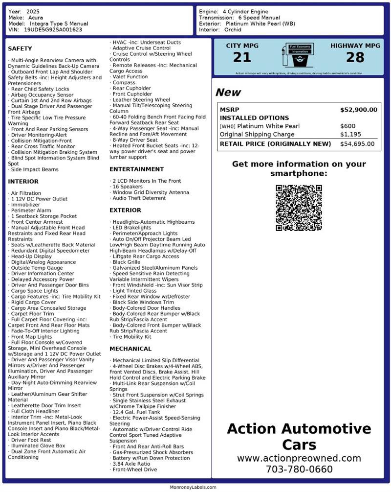 Used 2025 Acura Integra Type S FWD image 2