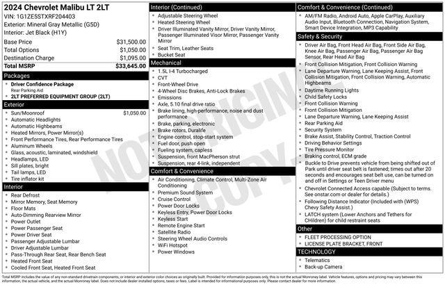 Used 2024 Chevrolet Malibu LT FWD image 7