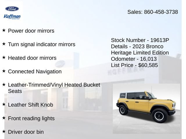 Used 2023 Ford Bronco Heritage Edition AWD/4WD image 30