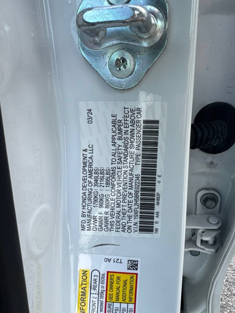 Certified 2024 Honda Civic LX image 22