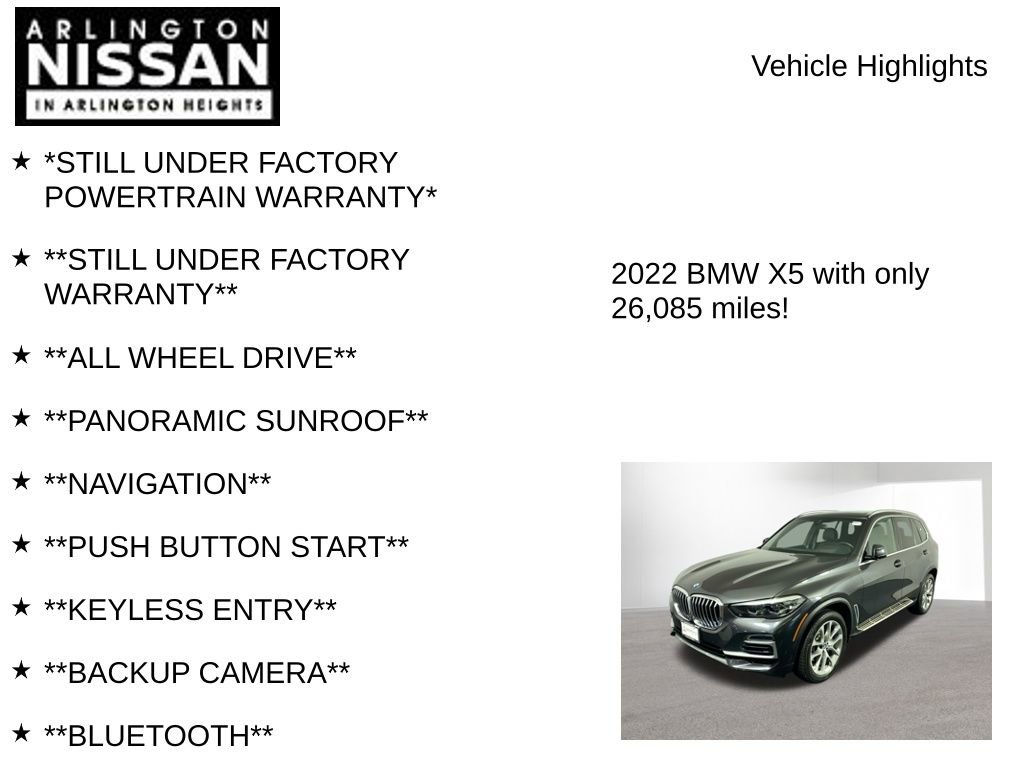 Used 2022 BMW X5 xDrive40i w/ Premium Package image 8