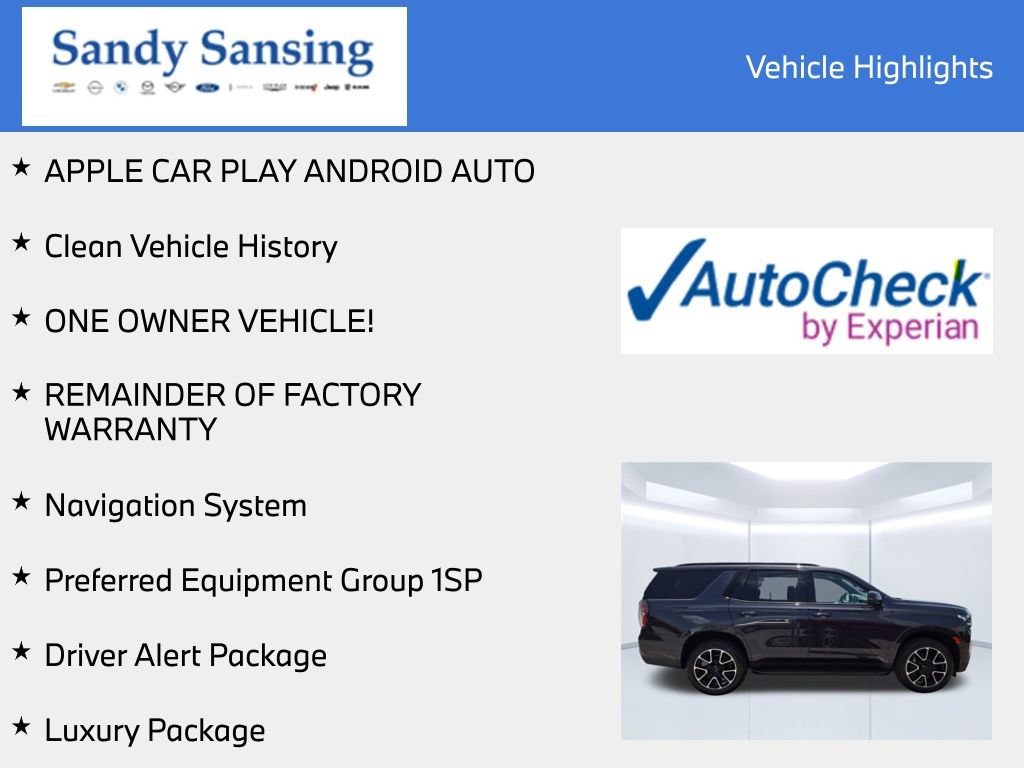 Used 2024 Chevrolet Tahoe RST w/ Luxury Package RWD image 7