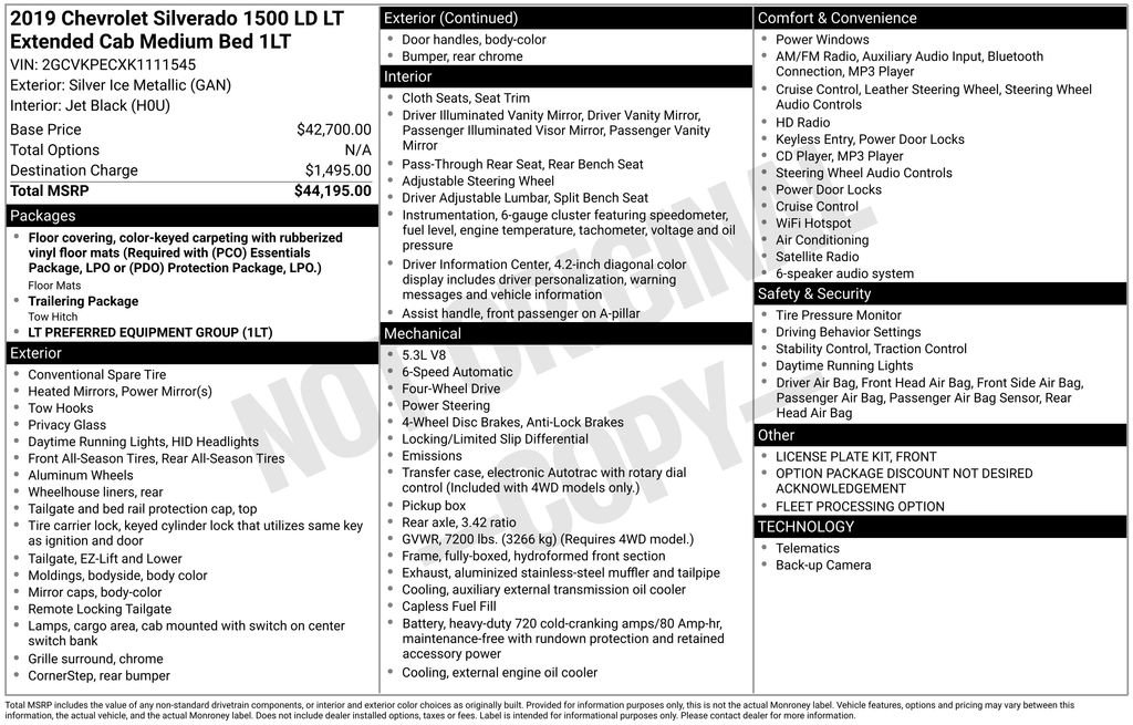 Used 2019 Chevrolet Silverado 1500 LT image 6