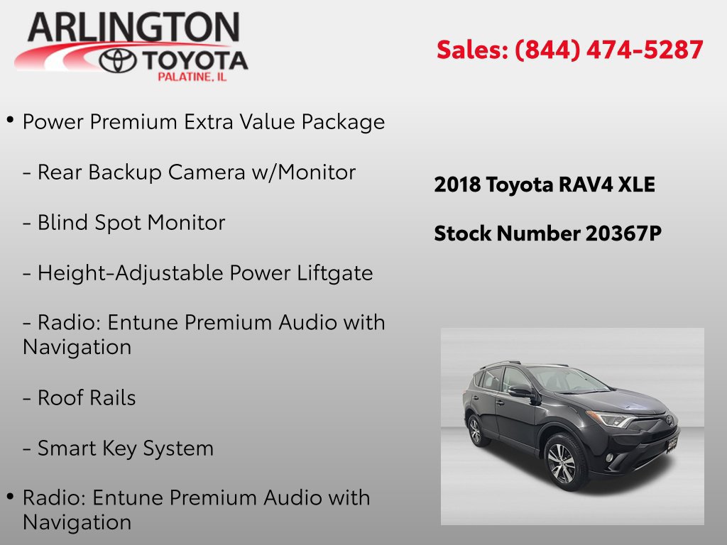 Used 2018 Toyota RAV4 XLE AWD/4WD image 2