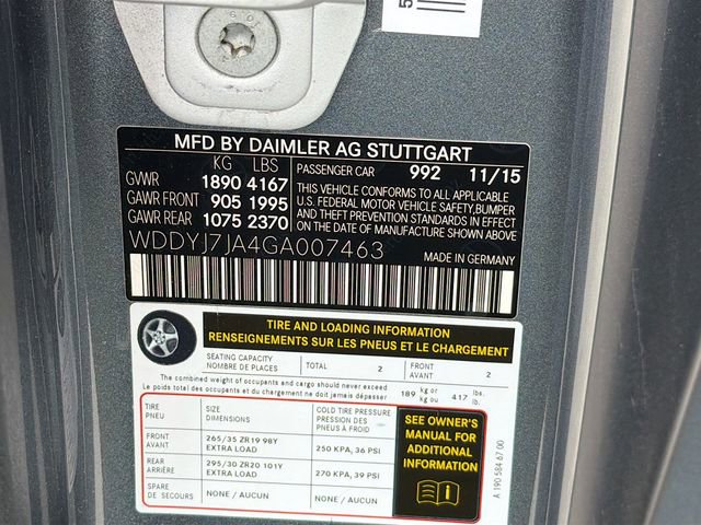 Used 2016 Mercedes-Benz AMG GT S w/ Exclusive Interior Package image 25