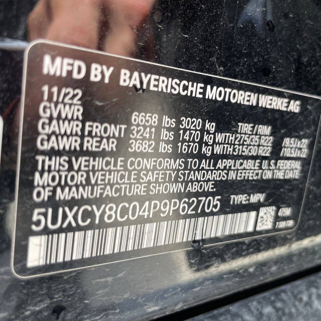 Used 2023 BMW X6 M50i w/ Parking Assistance Package AWD/4WD image 30